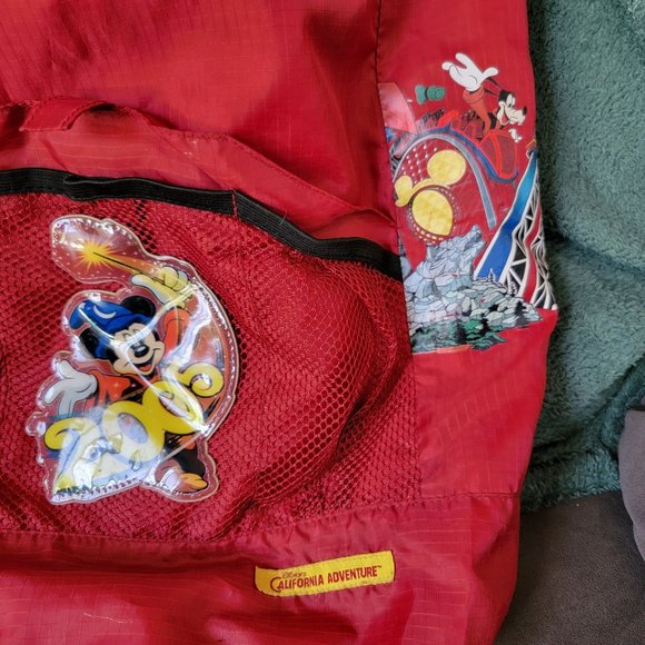 Disneyland California Adventure 2005 Red Darwstring Lightweight Backpack main image 5